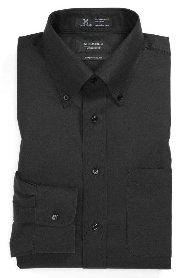 Nordstrom Smartcare Wrinkle Free Traditional Fit Pinpoint Dress Shirt